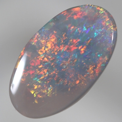 SOLID SEMI BLACK OPAL Red Floral Harlequin pattern